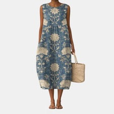 Aurora | Vestido Midi Floral Clásico