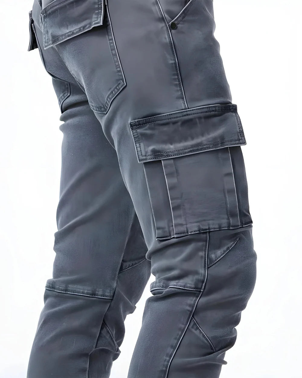 Pantalón Cargo Stretch Marino