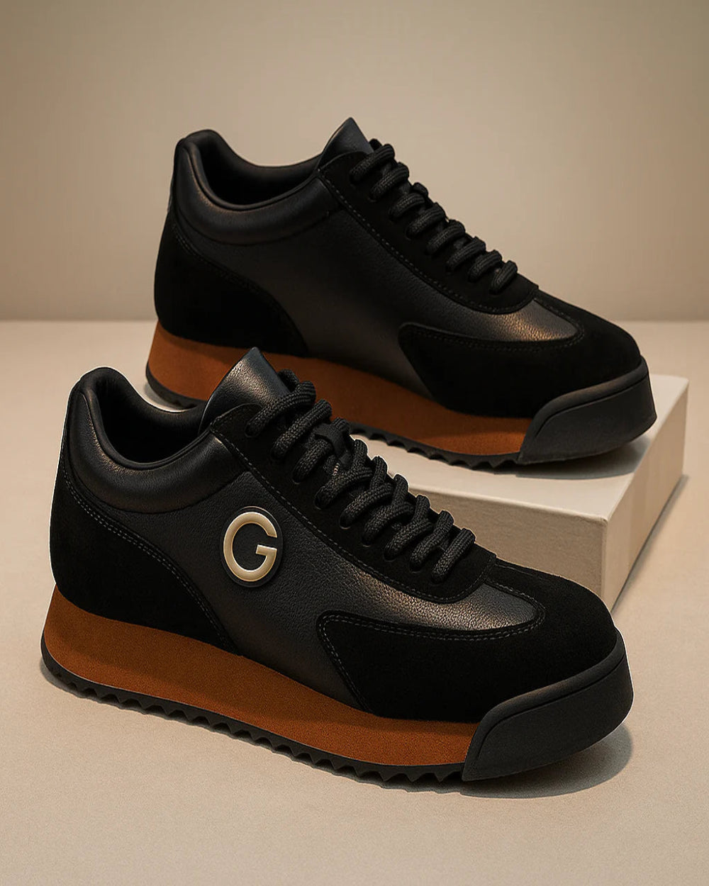 Elegantes zapatos de piel