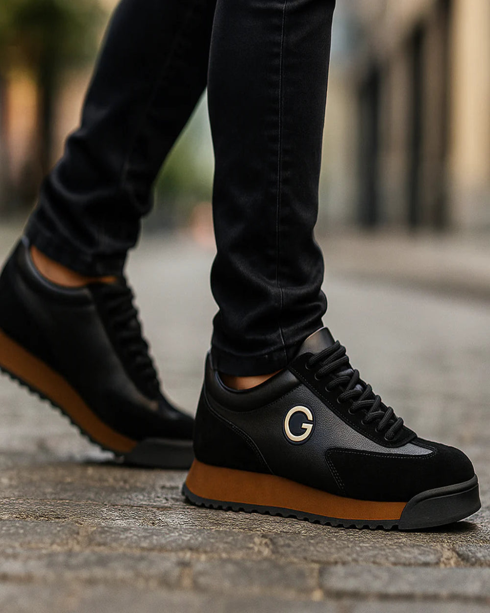 Elegantes zapatos de piel