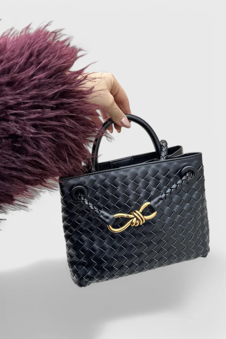 Bolsa Diaria Tejida Índigo