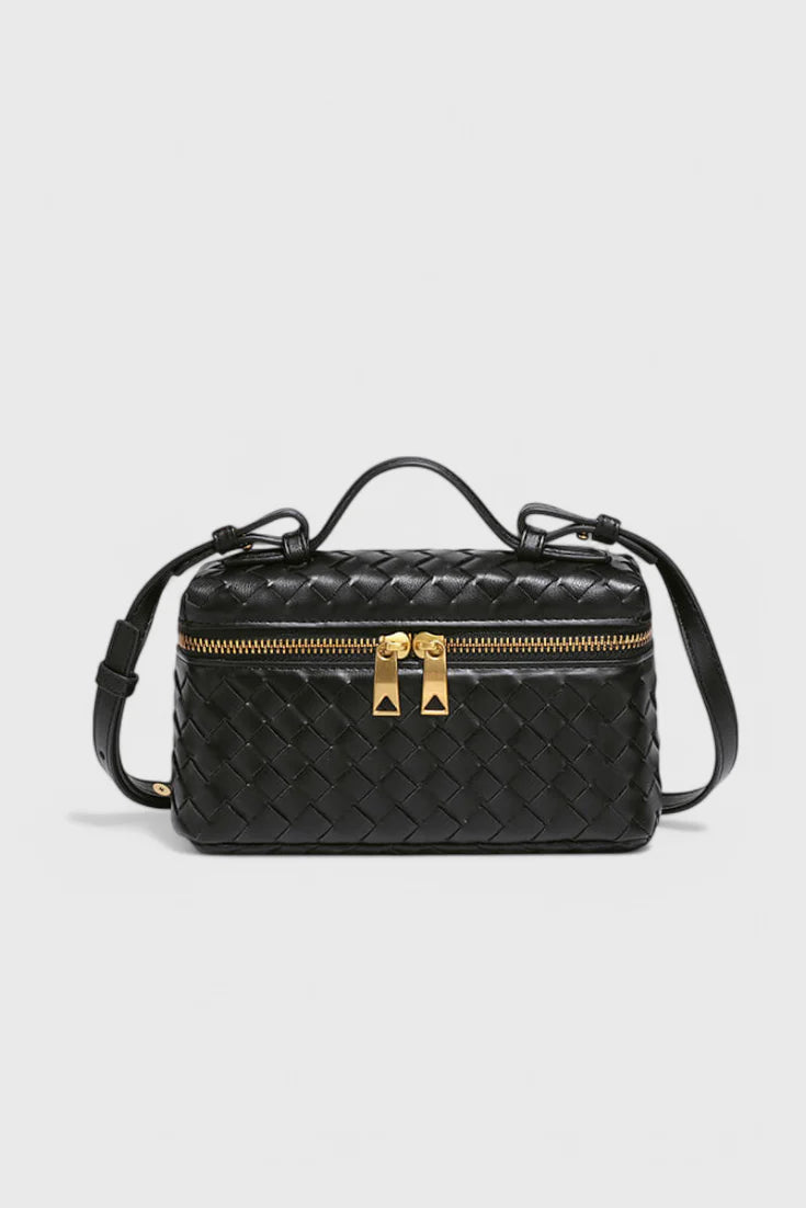 Milla Bolso Mini Woven con Accesorios Dorados