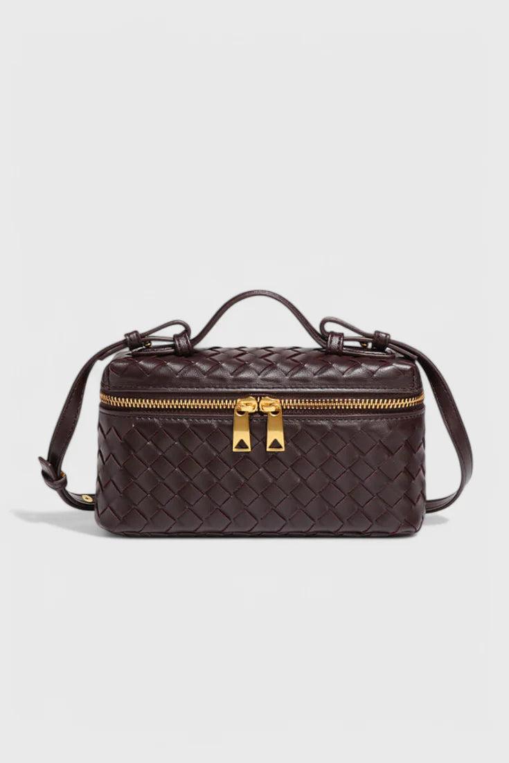Milla Bolso Mini Woven con Accesorios Dorados