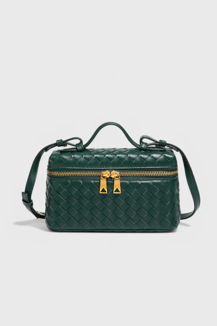 Milla Bolso Mini Woven con Accesorios Dorados