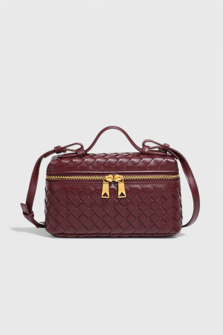 Milla Bolso Mini Woven con Accesorios Dorados