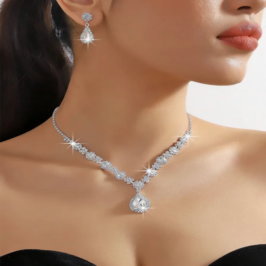 Véra - Elegante Set de Joyas de Cristal
