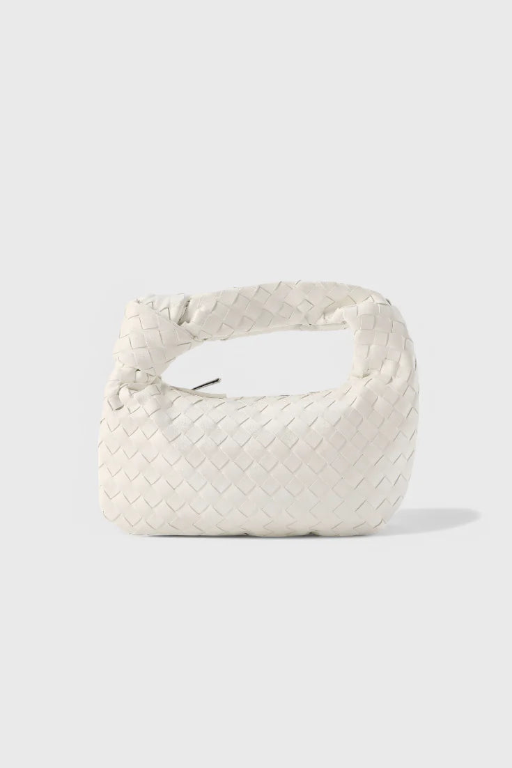 Sage Bolso Satchel Mini Woven